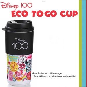TUPPERWARE Disney 100 Years Eco To Go Cup 16 oz